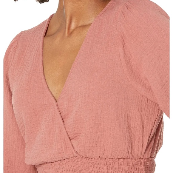 NWT! Madewell Julienne Smocked Waist Top - Picture 6 of 6